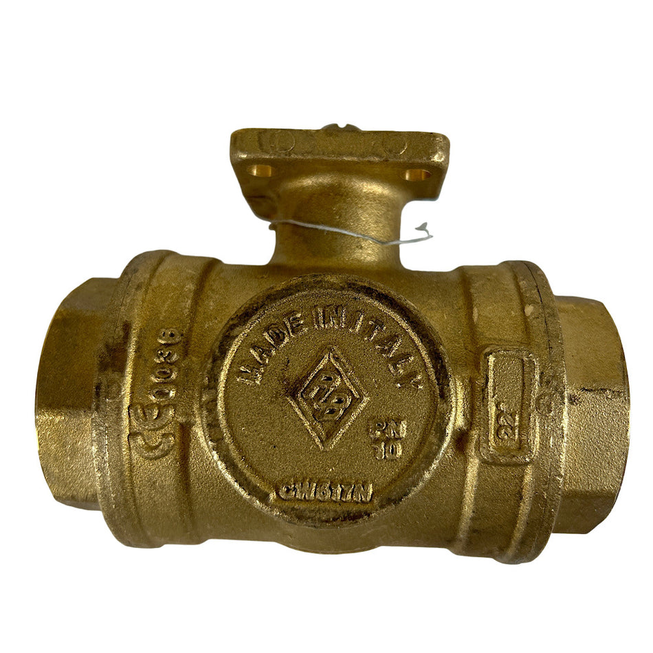 RUBINETTERIE BRESCIANE 365N 400 PSI 3-Way Full Port Brass Ball Valve