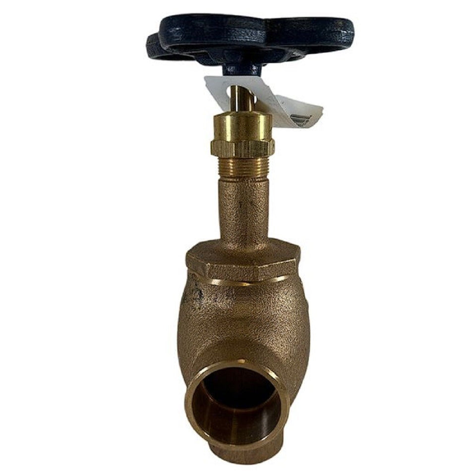 Nibco NJ4K00C 1-1/2" 125 PSI Soldered Bronze Screw-In Bonnet Angle Gate Valve
