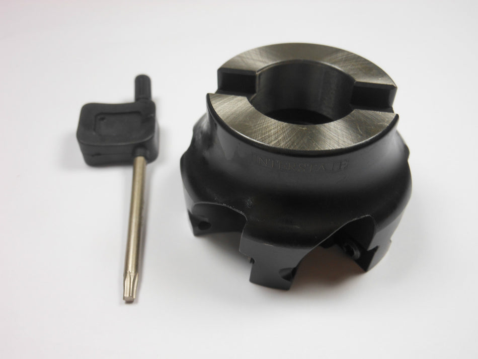Indexable Square Face Mill 1" x 2.48" 90° 6FL M172D250