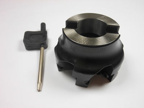Indexable Square Face Mill 1" x 2.48" 90° 6FL M172D250