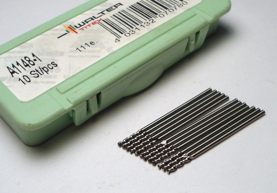 WALTER TITEX Screw Machine Drills #1 0.2280" V-HSS 130° A1148-1 (12 Pcs)