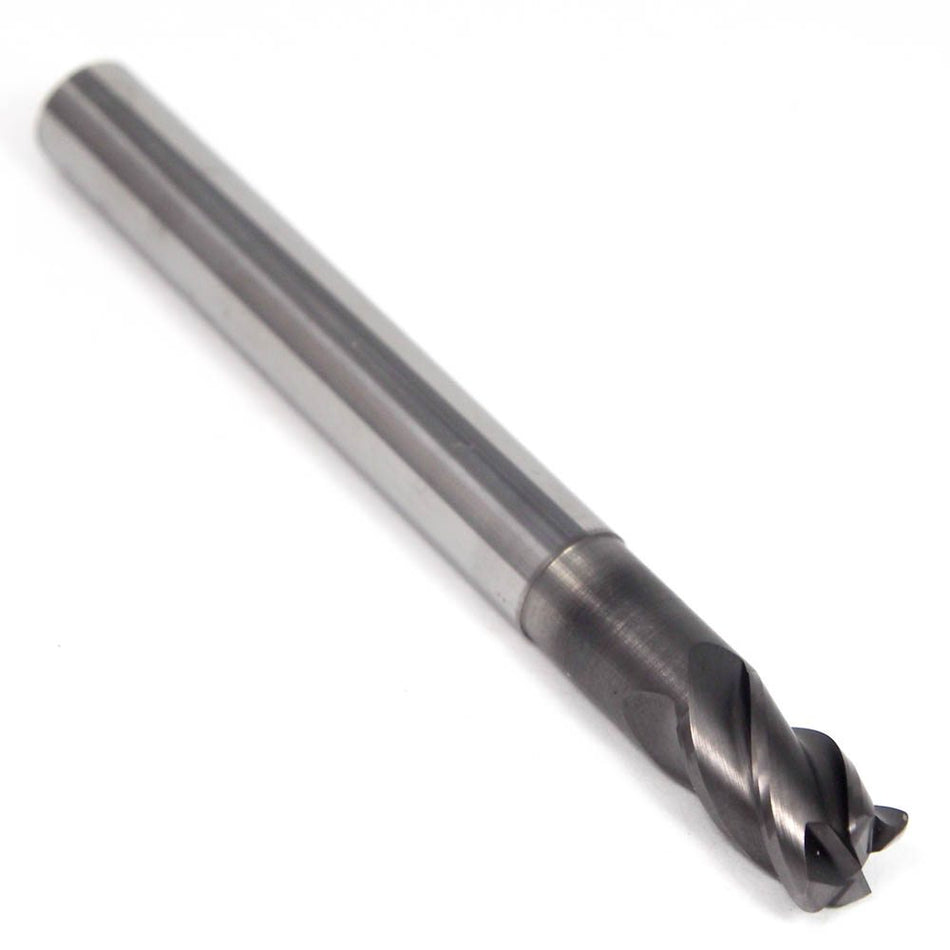 Carbide Corner Radius End Mill 8mm 4FL 1mm Radius