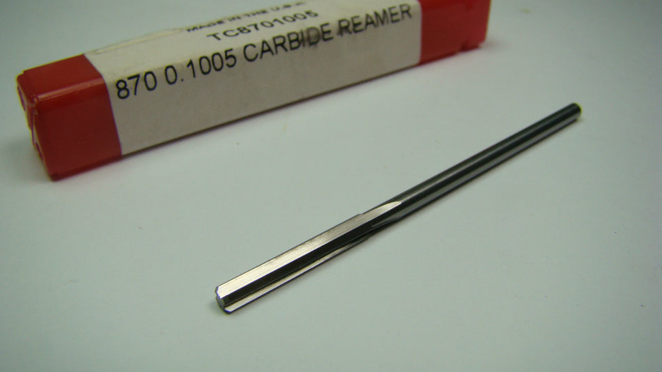 TITAN Carbide Chucking Reamer 0.1005" 4FL 5/8" x 2-1/4" TC87010005