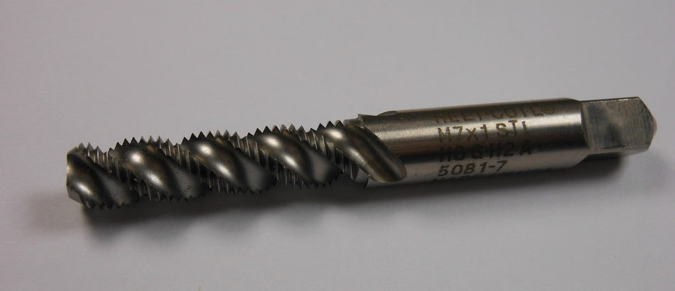 HELI-COIL Bottoming Spiral Flute STI Tap M7x1.00 D2 3FL HSS 2-15/16" OAL