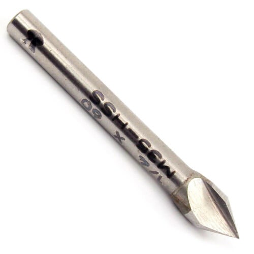 RC TOOLS 5890-1/4-60 | Single Flute Countersink 1/4" 60°