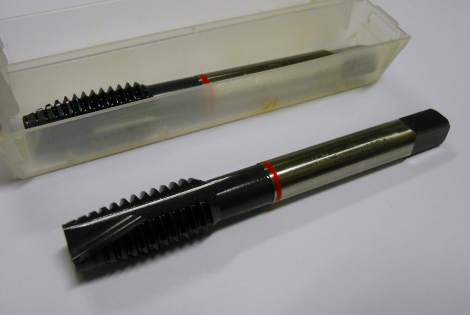 Spiral Point Taps 7/16-14 GH3 3FL HSS-PM UNC Red Ring (2 Pcs)