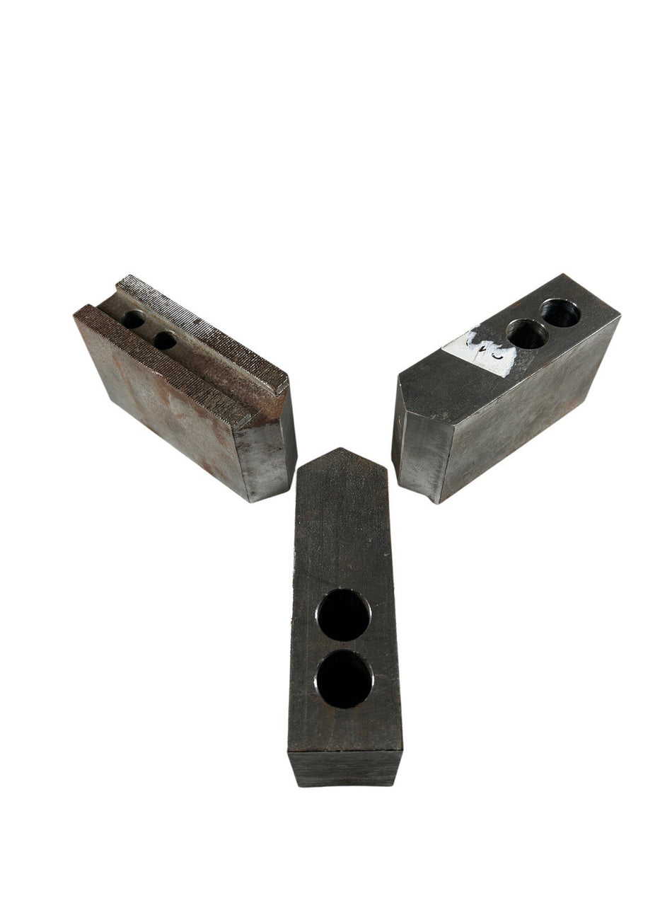 H&R Manufacturing 112-3.5 2"W x 5-1/4"L Serrated Soft Lathe Chuck Jaw (Set of 3)