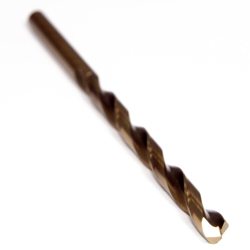 Drill America 398918 Cobalt Jobber Drill Bit "R" 0.3390" 135° Gold (9 Pcs)