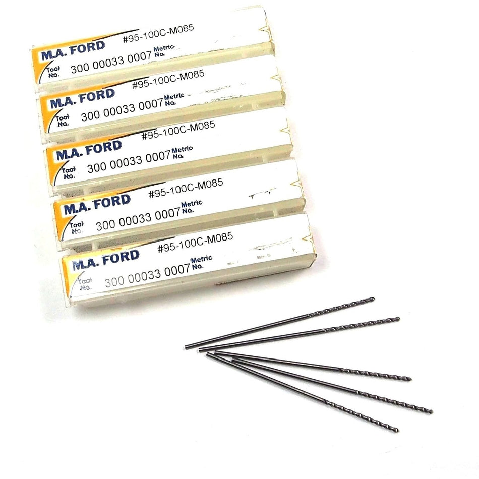 M.A. FORD Carbide Jobber Drills #95 0.0067" (5 Pcs)