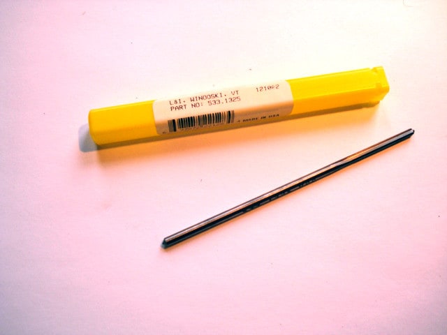 L&I Straight Chucking Reamer 0.1325" 4FL HSS 7/8" x 3-1/2" OAL USA
