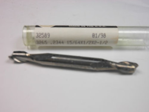 Fullerton Dura-Carb Double Stub End Mill  15/64"  2FL 32589