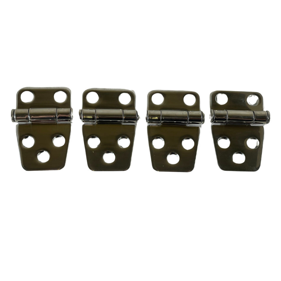 Stainless Steel 1XMH3 2-1/4" x 1-1/2" Full Surface Butt Hinge (Lot of 4) -