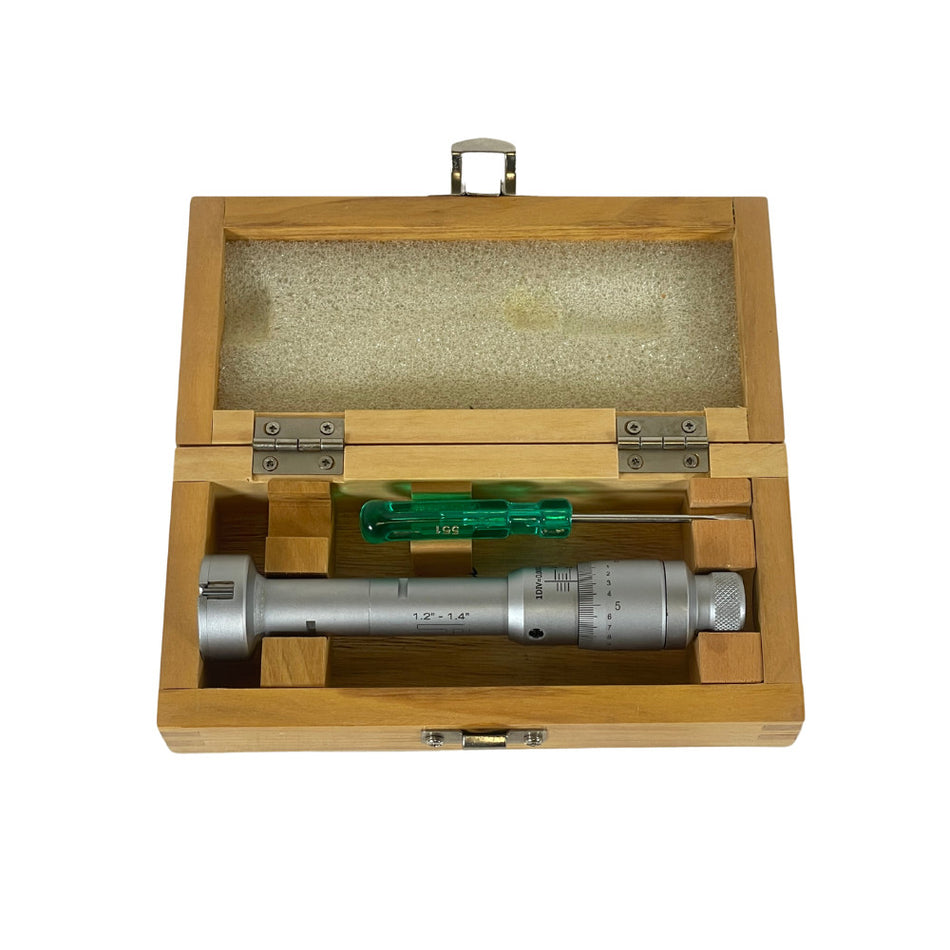 SPI 10-733-4 1.2" to 1.4" Ratchet Stop Thimble Mechanical Hole Micrometer -