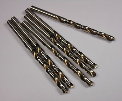 Jobber Length Drills "D" 0.2460" HSS 118° 2-3/4" x 4" (6 Pcs)