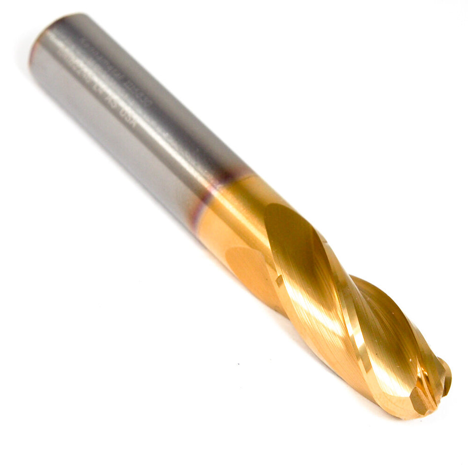 KENNAMETAL Carbide Ball End Mill 12mm 4FL TiN/TiCN/TiN 1115830