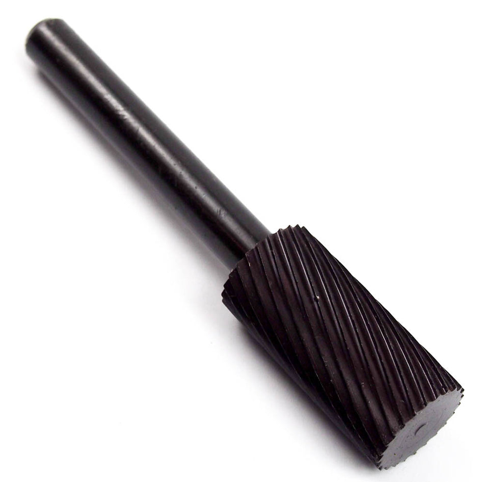 1/2" Head Dia. Cylindrical High Speed Steel Single Cut Bur GROBET 33.041