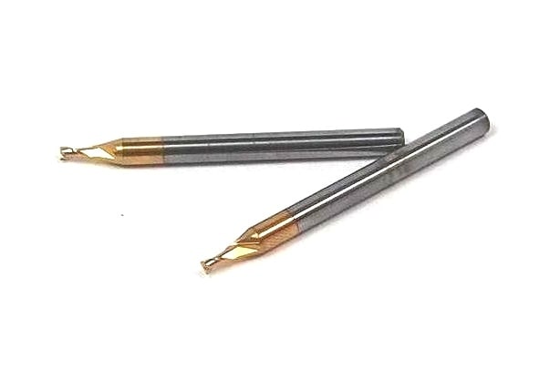 HERTEL Carbide Square End Mills 3/8" 4FL TiN 1" x 2-1/2" (2 Pcs)