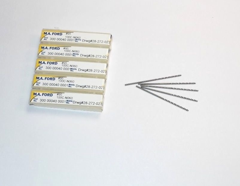 M.A. FORD Carbide Drills #95 100C-N060 (5 Pcs)