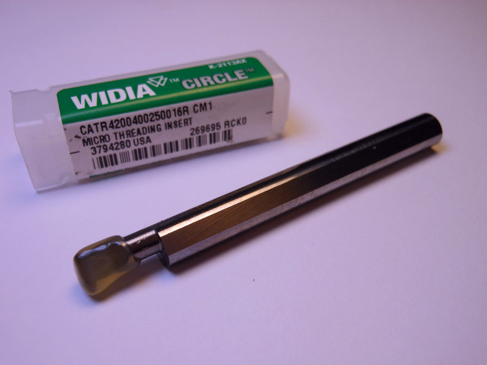 WIDIA Carbide Threading Insert 0.250" 6.35mm CATR4200400250016R CM1