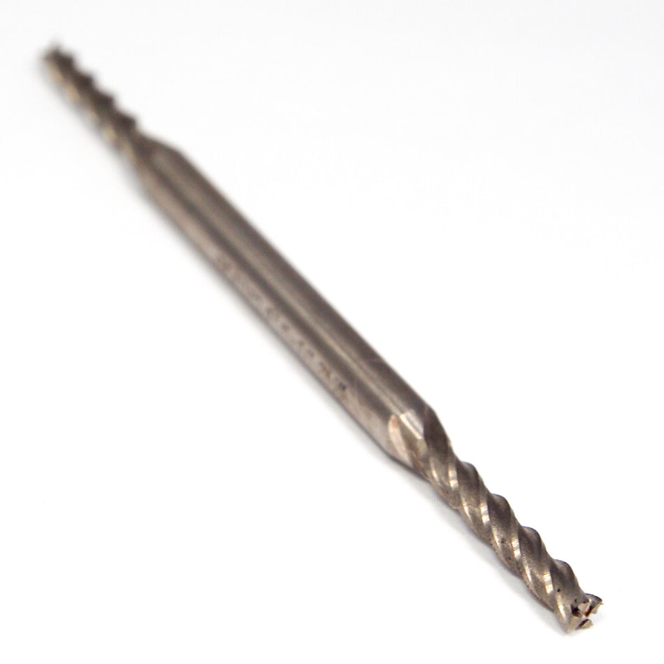 Interstate 01873082 Square Cobalt Double End Mill 1/8" 4FL Uncoated