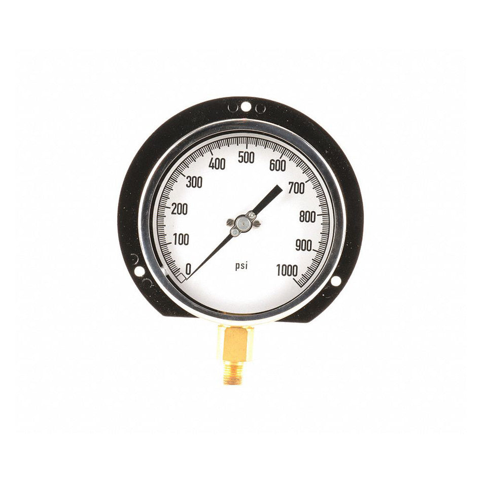 4-1/2" Process Pressure Gauge 0 to 1000 psi Aluminum Case 1/4" MNPT 11A496 -