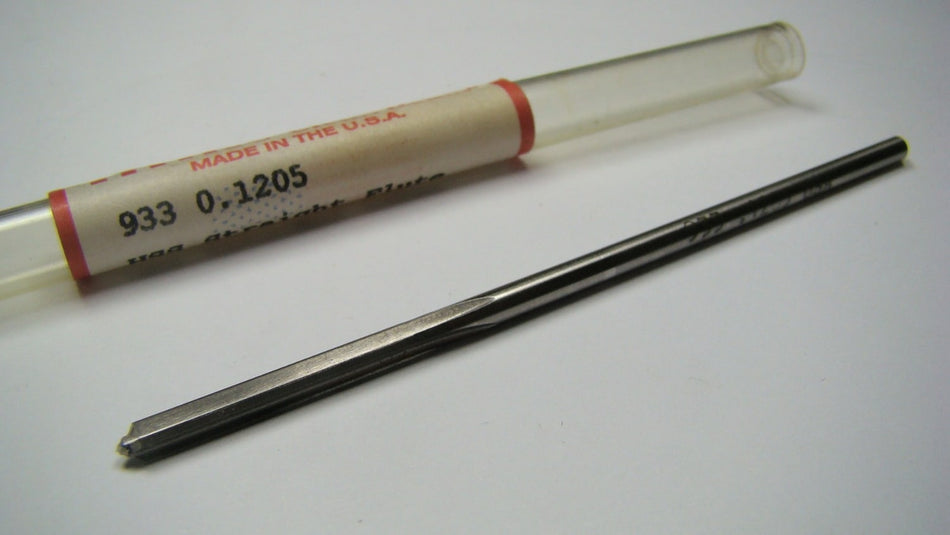 TITAN Straight Chucking Reamer 0.1205" 4FL HSS 7/8" x 3-1/2" TR94171