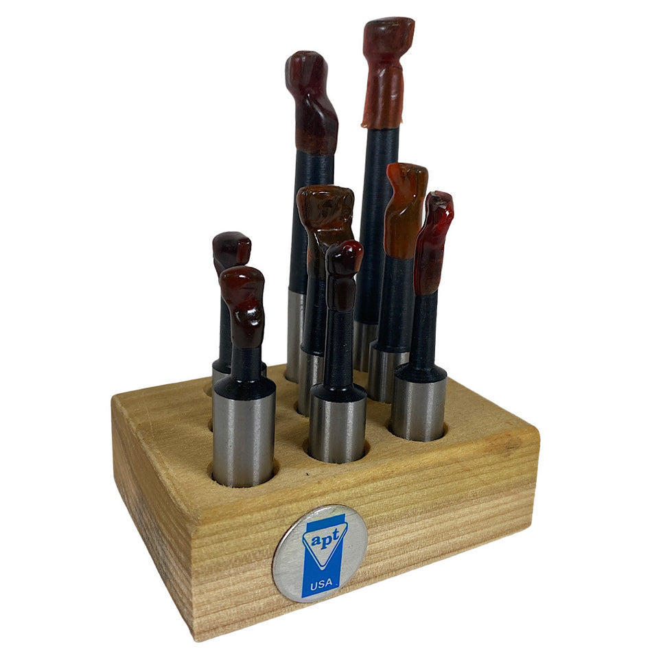 Value Collection PB500 C6 1/2" Shank Boring Bar Set (8-Pieces) -