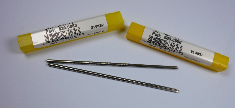 L&I Straight Chucking Reamers 0.0953" 4FL HSS 1" x 3-5/8" USA (2 Pcs)