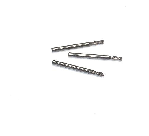 Carbide Square End Mills 1/8" 2FL 3/8" x 1-1/2" (3 Pcs)