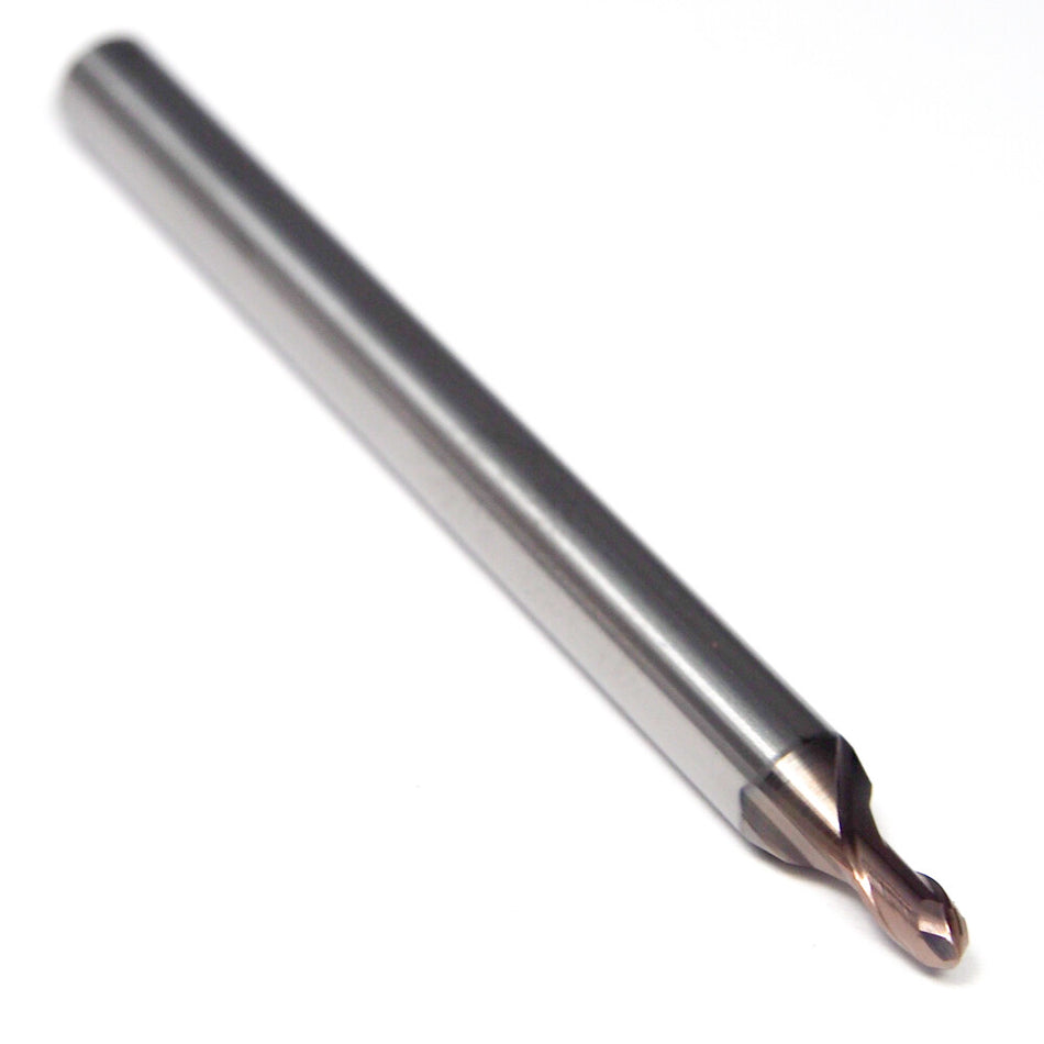 Union Tool 2030-0450 Carbide Ball End Mill 1.5mm Radius x 4.5mm Length of Cut