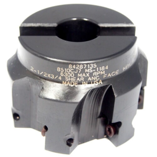 HERTEL Indexable Square-Shoulder Face Mill 2-1/2" 6FL 84287135