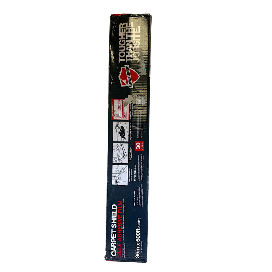 Surface Shields CS36500 2.5 mil x 36" x 500' LDPE Clear Carpet Protection