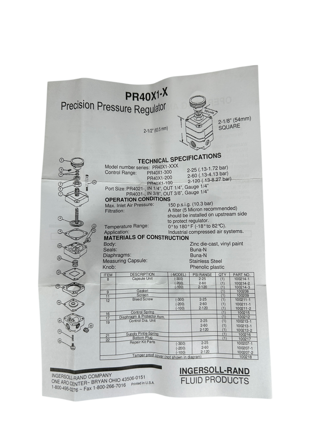 ARO PR4031-300