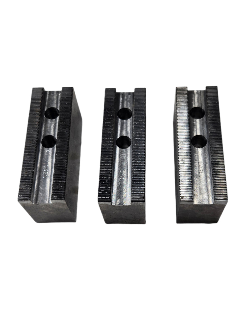 Abbott KTT10SSQ 1.5" W x 2" H x 4.5" L Serrated Soft Lathe Chuck Jaw (Pack of 3)
