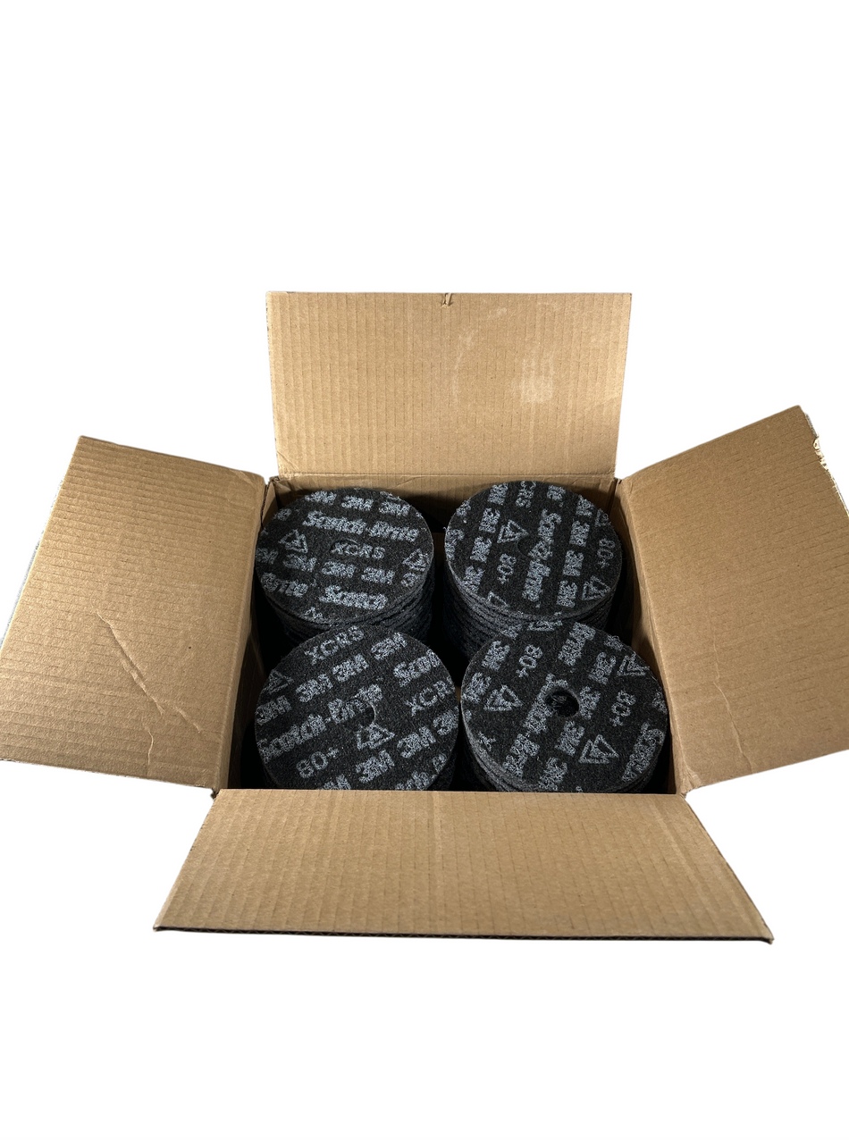 3M 7100359474 5" x 7/8" 80 Grit Precision Surface Conditioning Discs (Box of 50)