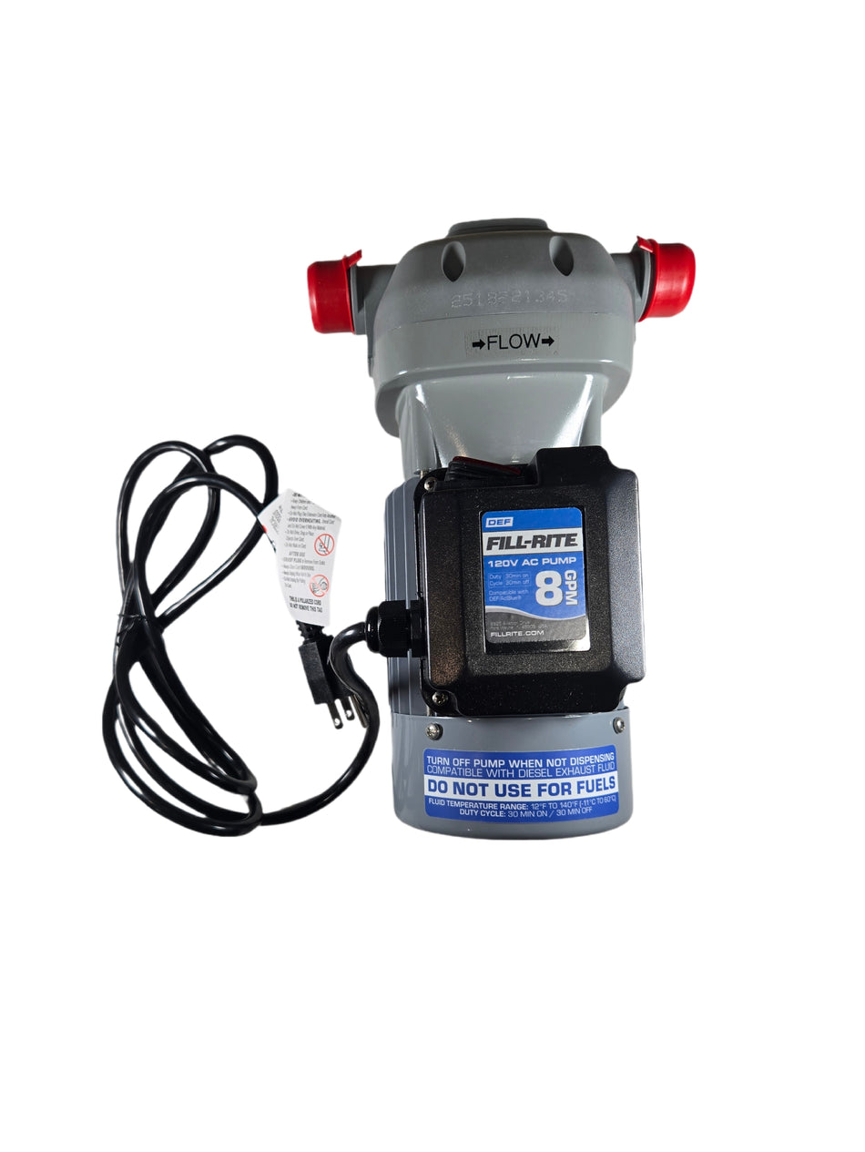 Fill-Rite DF120N 1PH 1/4HP 115VAC 60Hz 2.4A 8 GPM 3400 RPM Electric Drum Pump