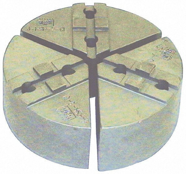 H&R 8 Inch Round Chuck Jaw Set - Cast Iron - Tonque & Groove - HR-8MSH-2-CI -0