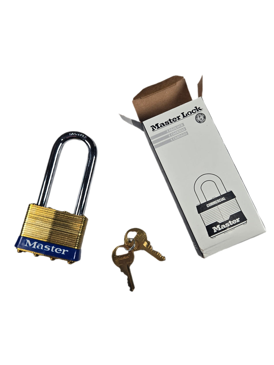 Master Lock 6KALJ 2-1/2" Vertical Clearance Keyed Alike Gold Padlock (Lot of 11)