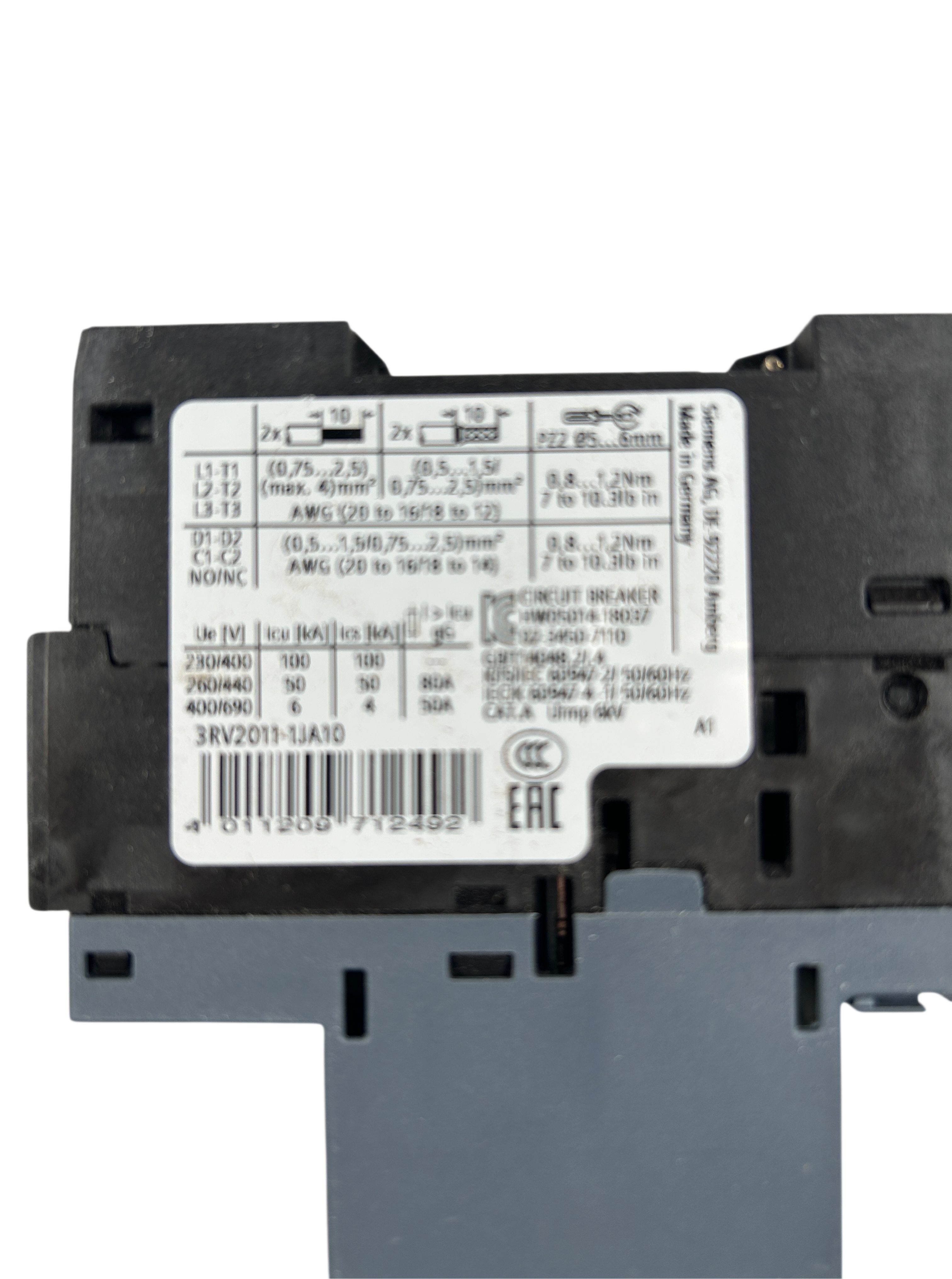 Siemens 3RV2011-1JA10