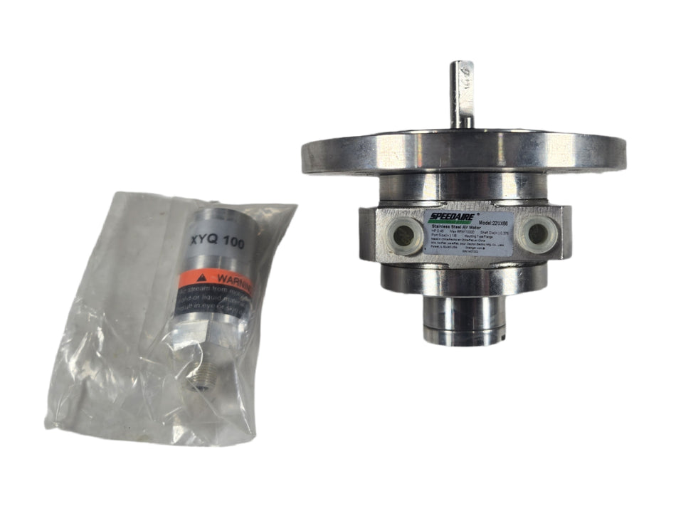 Speedaire 22UX66 3/8" Shaft Dia x 1/8" NPT Port 0.45 Flange Mounted Air Motor