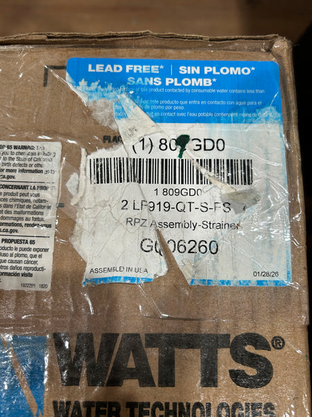 Watts 2LF919-QT-S-FS1