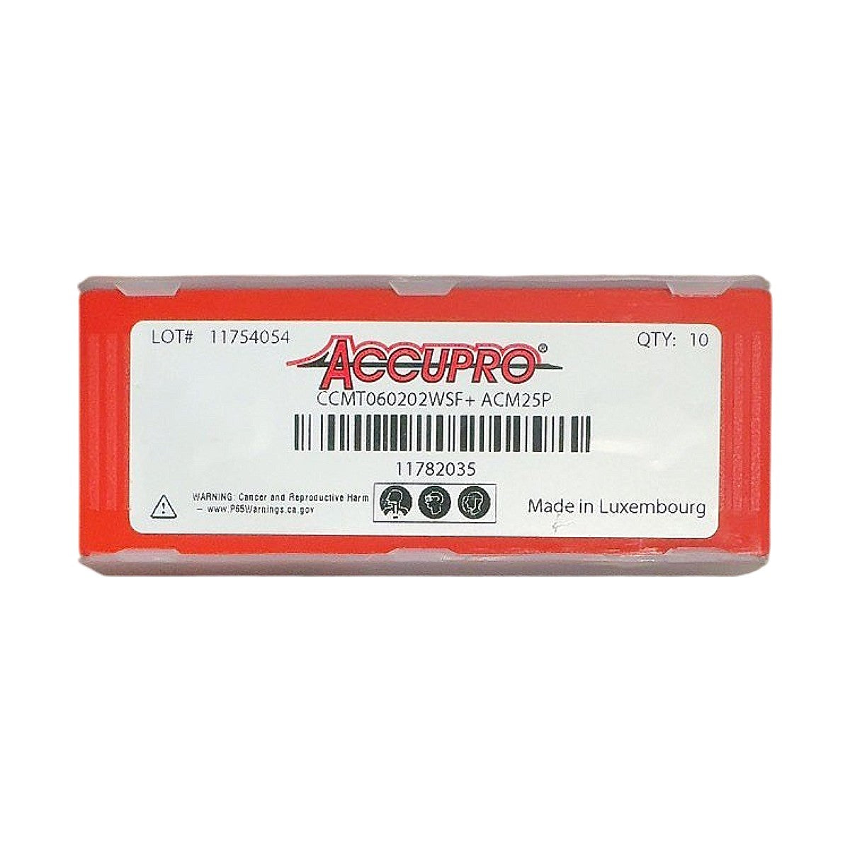 Accupro CCMT060202WSF+ ACM25P carbide turning insert