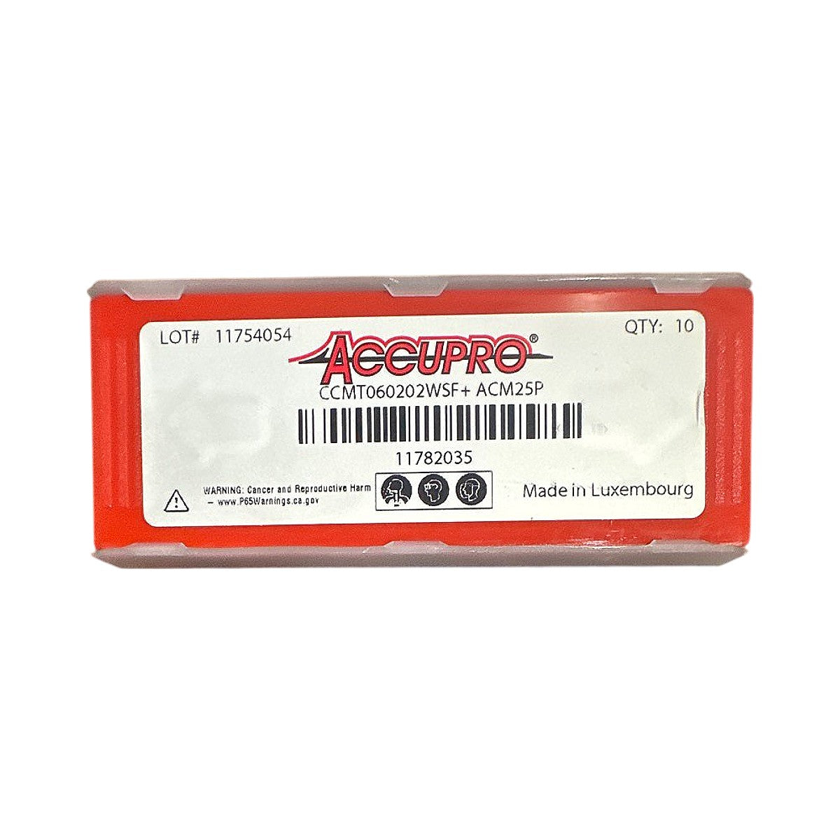 Accupro CCMT060202WSF+ ACM25P carbide turning insert