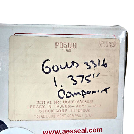 AESSEAL P05UG Component Mechanical Seal