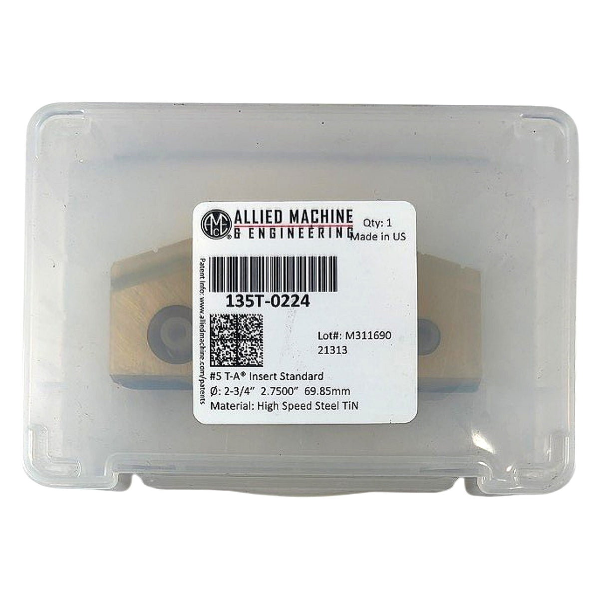 Allied Machine 135T-0224 spade drill insert