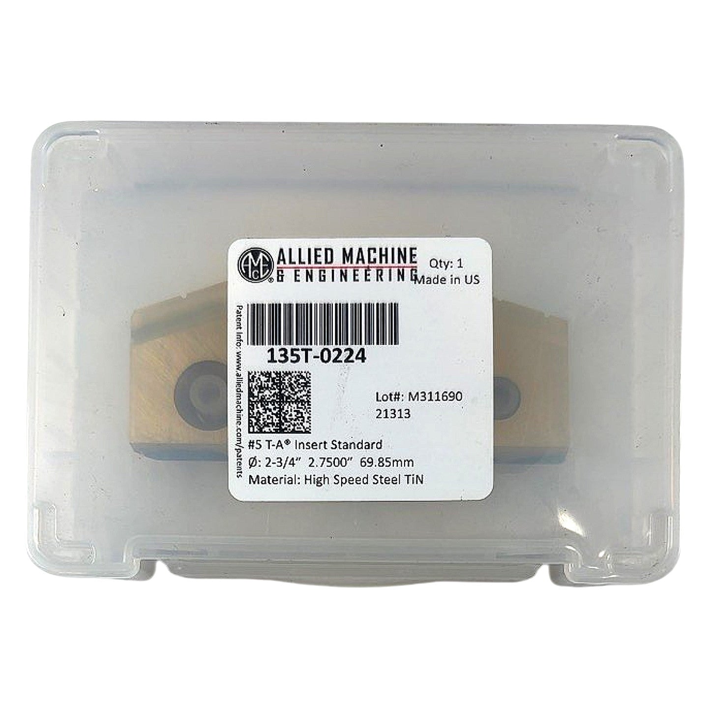 Allied Machine 135T-0224 spade drill insert