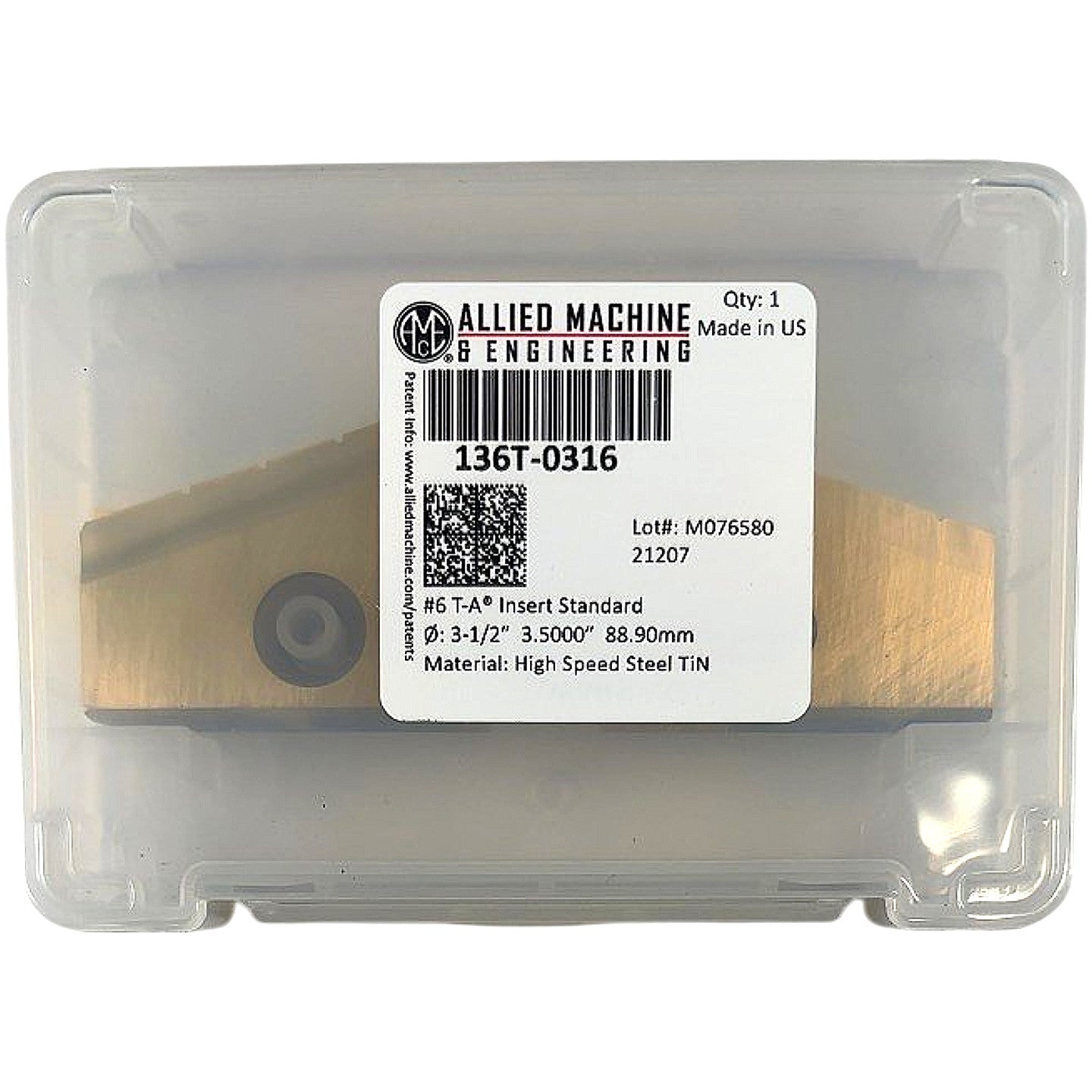 Allied Machine 136T-0316 spade drill insert