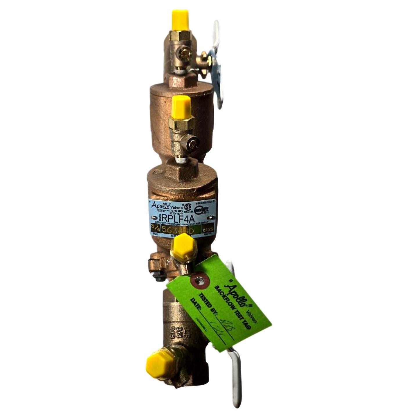 Apollo 4ALF204A2F 3/4in Reduced Pressure Zone Backflow Preventer