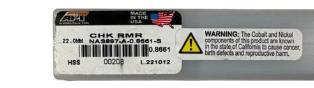 APT NAS897-A-0.8661-S tapered hand reamer
