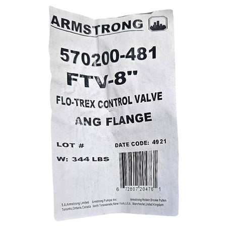 Armstrong 570200-481 Flanged Angle Control Valve